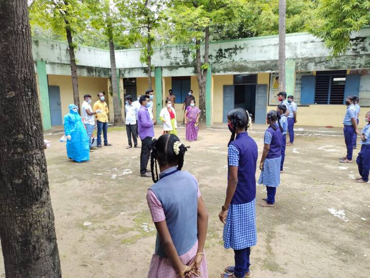 thiruvannamalai Corona virus infection today confirmed 4 teachers and 1 student திருவண்ணாமலையில் 4 ஆசிரியர்கள் மற்றும் ஒரு மாணவிக்கு கொரோனா