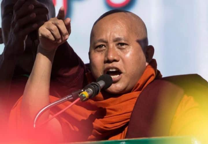 Ashin wirathu profile Myanmar Military Releases firebrand controversial BUDDHIST monk म्यांमार की सैन्य सरकार ने विवादित बौद्ध भिक्षु अशीन विराथु को किया रिहा, रोहिंग्या मुसलमानों के खिलाफ देते रहे हैं 'विवादित बयान'