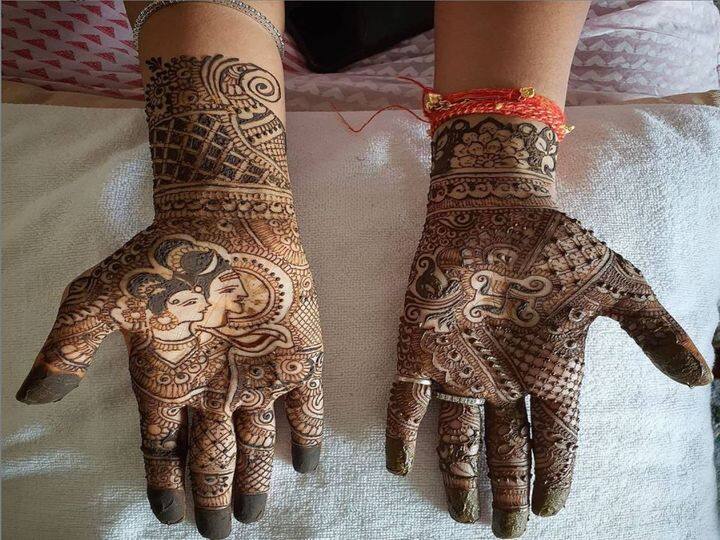 hartalika teej 2021 mehandi latest designs shiv parvati mehandi designs in  hindi | Hartalika Teej 2021: हरतालिका तीज के दिन मेंहदी के बिना सूने न रह  जाएं आपके हाथ, लगाएं शिव-पार्वती के