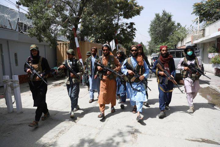 Taliban Fighter Fire Shots to disperse Anti-Pakistan Rally in Afghanistan Capital Kabul Taliban Fire Shots To Disperse Anti-Pakistan Rally In Kabul