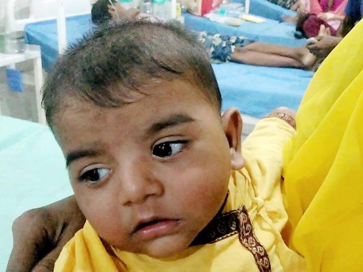 Five month old child suffering from dengue admits in medical college Firozabad ANN डेंगू के प्रकोप से जूझ रहा है पांच महीने का 'कान्हा', परिजन बोले- भगवान श्री कृष्ण पर पूरा भरोसा