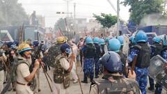 ਕਰਨਾਲ 'ਚ ਭਖਿਆ ਮਾਹੌਲ, ਪੁਲਿਸ ਨੇ ਕਿਸਾਨਾਂ ਤੇ ਮਾਰੀਆਂ ਪਾਣੀ ਦੀਆਂ ਬੋਛਾੜਾਂ, ਵੇਖੋ ਤਸਵੀਰਾਂ