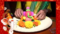 Ganeshotsav 2021 : प्रार्थना बेहरे साकारतेय गणरायाची मूर्ती... माझी मूर्ती... माझी गणपती!