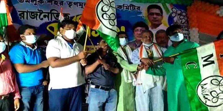 East Midnapore Tamluk Hundreds of BJP workers join Trinamool Congress East Midnapore: শুভেন্দু-গড়ে গেরুয়া শিবিরে ভাঙন, তৃণমূলে যোগ শতাধিক বিজেপি কর্মীর