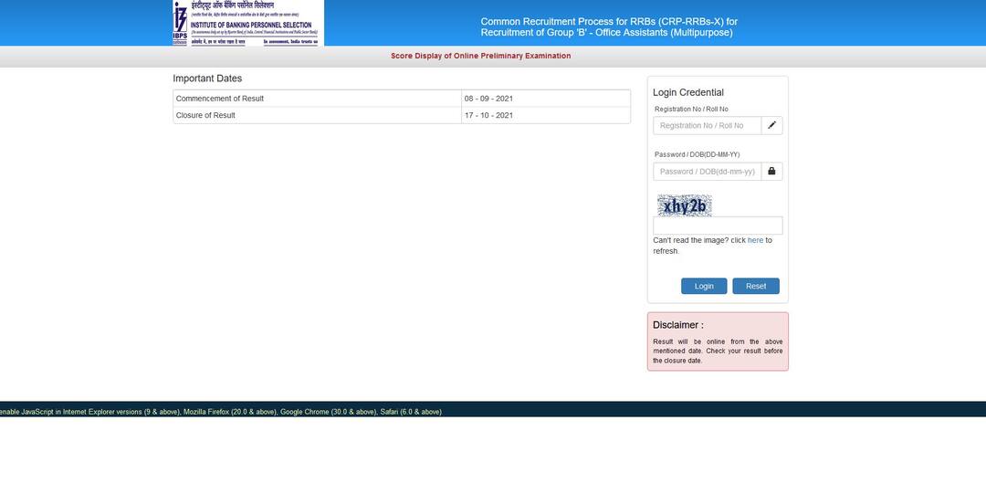IBPS RRB Clerk Score Card 2021 for Prelims Exam Released at ibps.in Download Here IBPS RRB Clerk Score Card 2021 For Prelims Exam Released - Here's Direct Link To Check