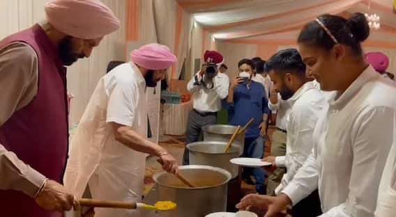 ਕੈਪਟਨ ਦੇ ਹੱਥਾਂ ਦਾ ਬਣਿਆ ਡਿਨਰ ਖਾਣ ਪਹੁੰਚੇ ਓਲੰਪਿਕ ਖਿਡਾਰੀ, ਦੇਖੋ ਖਾਣਾ ਪਰੋਸਦਿਆਂ ਦੀਆਂ ਤਸਵੀਰਾਂ