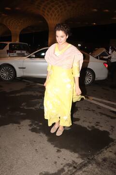 पीली धूप पहनकर तुमः ना हार ना श्रृंगार....सादे से पीले सूट में खूब जचीं Kangana Ranaut, सिंपलिसिटी को बना दिया है फैशन स्टेटमेंट