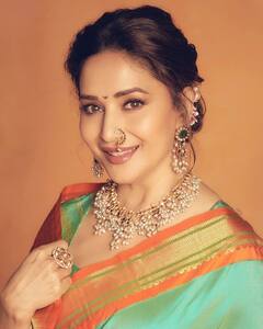 Madhuri Dixit : भाळी चंद्रकोर अन् नाकात नथ; माधुरी दीक्षितवर खिळल्या चाहत्यांच्या नजरा