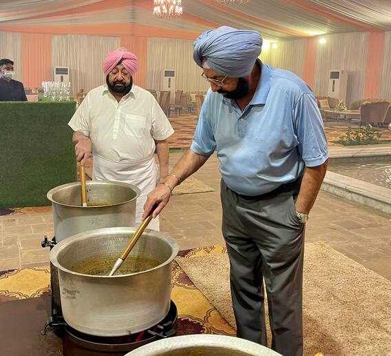 ਕੈਪਟਨ ਦੇ ਹੱਥਾਂ ਦਾ ਬਣਿਆ ਡਿਨਰ ਖਾਣ ਪਹੁੰਚੇ ਓਲੰਪਿਕ ਖਿਡਾਰੀ, ਦੇਖੋ ਖਾਣਾ ਪਰੋਸਦਿਆਂ ਦੀਆਂ ਤਸਵੀਰਾਂ