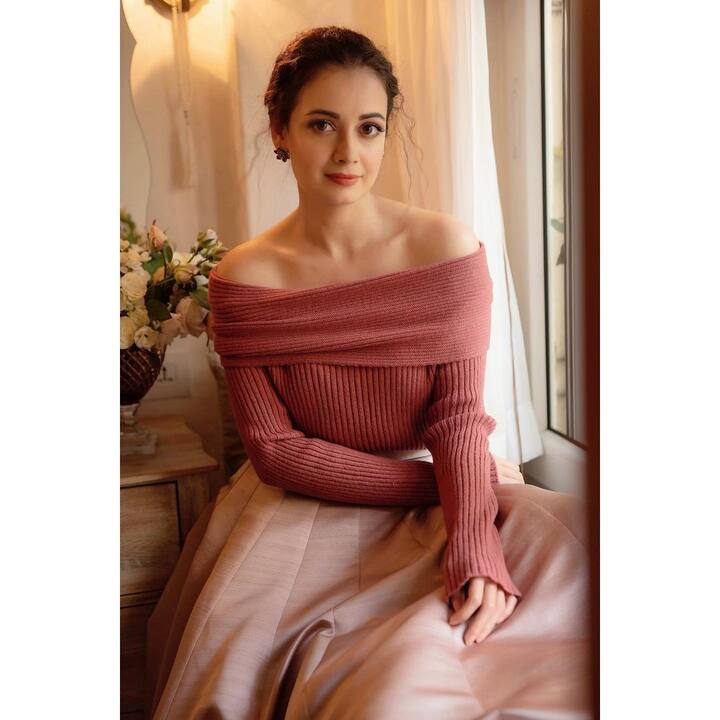 Here’s an additional picture of new mommy Dia Mirza glowing in a rose-coloured outfit. She looks fresh as a flower in this picture. (Image courtesy - @diamirzaofficial/Instagram)