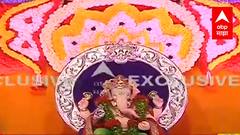 Mumbaicha Raja : मुंबईच्या राजा'ची पहिली झलक, गणेशगल्लीच्या राजाचं दर्शन 'एबीपी माझा'वर