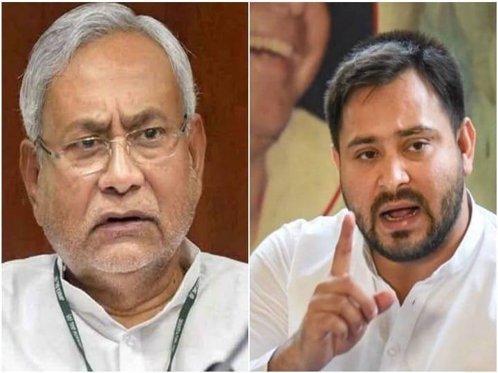 Bihar Politics: तेजस्वी ने नीतीश कुमार को बताया 'महा डरपोक', कहा- डर के मारे CM आवास की दीवार करवा ली है ऊंची Bihar Politics: Tejashwi yadav calls CM Nitish Kumar a 'great coward' ann Bihar Politics: तेजस्वी ने नीतीश कुमार को बताया 'महा डरपोक', कहा- डर के मारे CM आवास की दीवार करवा ली है ऊंची