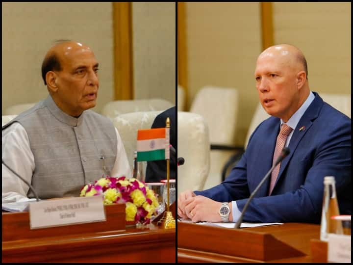 राजनाथ सिंह ने ऑस्ट्रेलियाई रक्षा मंत्री के साथ की बैठक, अफगनिस्तान और चीन के मुद्दे पर हुई चर्चा