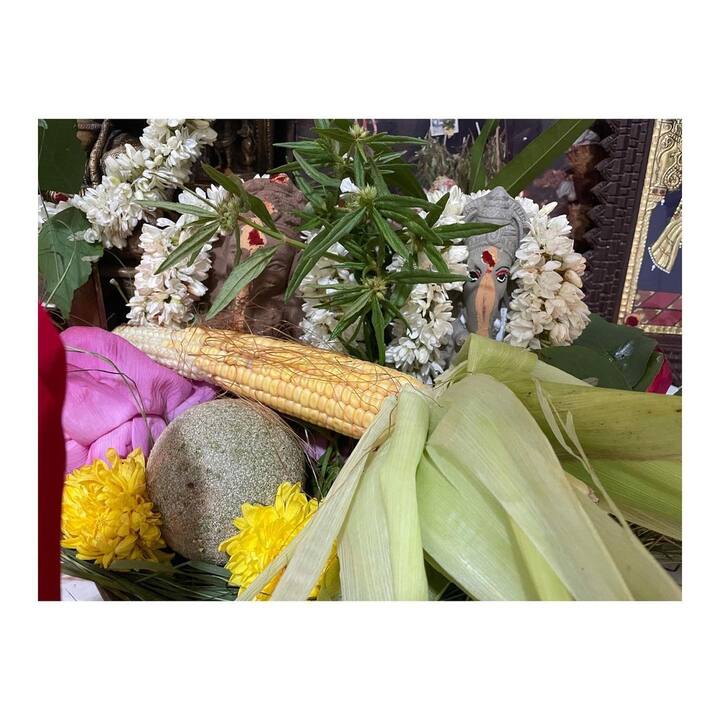 మంచు లక్ష్మి ఇంట్లో కొలువైన వినాయకుడు