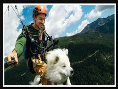 என்ன வேணா நடக்கட்டும் நா சந்தோஷமா இருப்பேன்.. செல்ல நாயுடன் பாராகிளைடிங்.. வைரல் வீடியோ..!