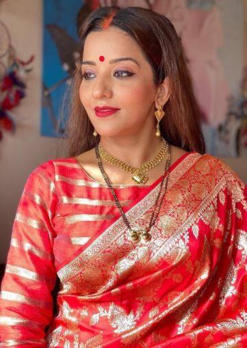Bhojpuri actress and a former Bigg Boss contestant Monalisa took to social media to wish fans a happy Teej.