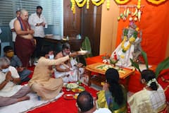 Ganesh Chaturthi 2021: తెలంగాణ బీజేపీ ఆఫీస్‌లో వినాయక చవితి వేడుకలు.. పూజలు చేసిన కేంద్రమంత్రి కిషన్ రెడ్డి