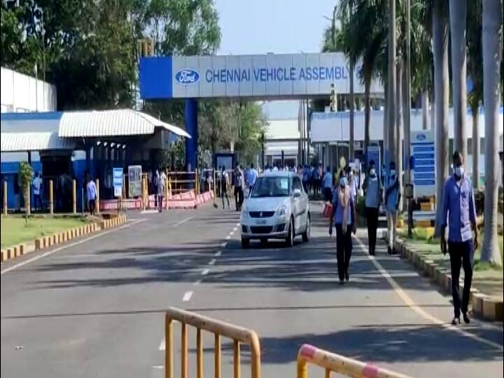 Chennai Ford Issue Factory Production lasted ford employees strike at another end Chennai Ford Issue: உற்பத்தியை ஒருமாத காலத்துக்கு நீட்டித்தது சென்னை ஃபோர்டு தொழிற்சாலை.. போராட்டத்தில் ஊழியர்கள்