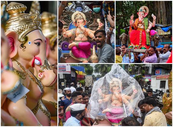 see how it was on the first day of ganesh utsav in mumbai, people in high spirits despite corona restrictions