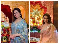 Munmun Dutta से Shefali Jariwala तक, इन 5 TV हसीनाओं ने सज धज कर किया गणपति बप्पा का स्वागत