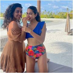 In Pics: ब्लू फ्लोरल बिकिनी में Sara Ali Khan ने बढ़ाया इंटरनेट का पारा, मालदीव वैकेशन की तस्वीरें आई सामने