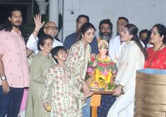 Ganpati Visarjan: शिल्पा शेट्टी ने पूरे जोश के साथ डेढ़ दिन के बप्पा को दी विदाई