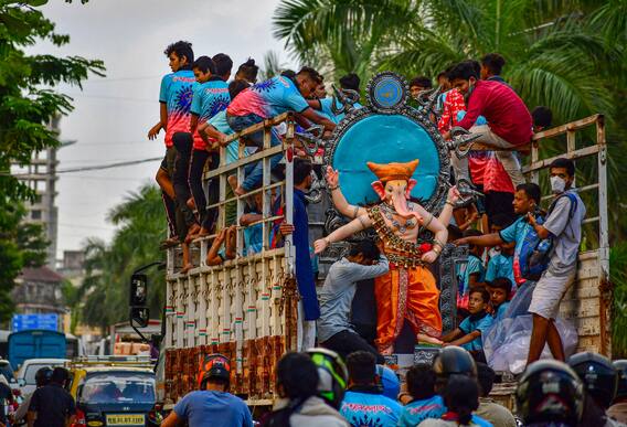 see how it was on the first day of ganesh utsav in mumbai, people in high spirits despite corona restrictions