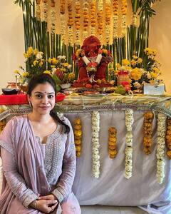 ‘The Kapil Sharma Show’ Fame Sumona Chakravarti Celebrates Ganesh Chaturthi, See PICS
