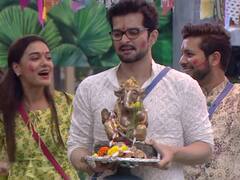 Bigg Boss OTT: बिग बॉस के घर हुआ गणपति का विसर्जन, Raqesh Bapat ने खुद बनाई मूर्ति