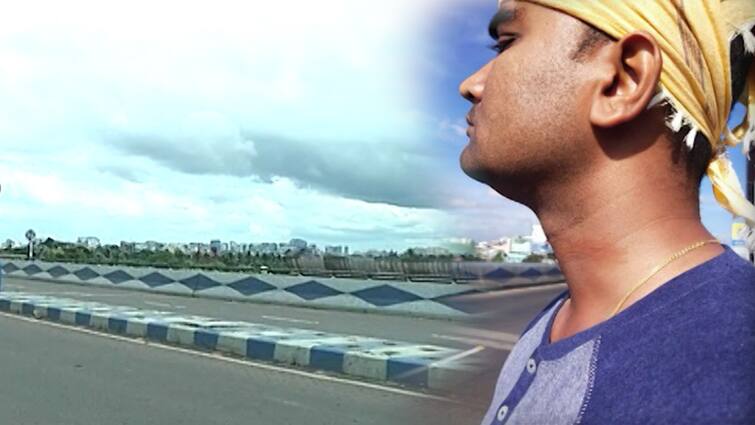 Maa flyover Traffic Sergeant injured due to Chinese manza amid  installation  work of kite string barriers to prevent mishap Maa flyover: মা উড়ালপুলে ফেন্সিংয়ের কাজ চলার মধ্যেই চিনা মাঞ্জা গলায় জড়িয়ে জখম ট্রাফিক সার্জেন্ট