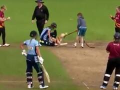 जब मैदान में घुसा कुत्ता बन गया फील्डर, बॉल को मुंह में दबाकर लगा दी दौड़, देखिए ये मजेदार वीडियो