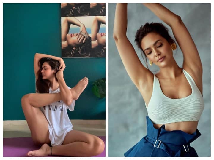 Bollywood actress Esha Gupta Deit and Workout Routine Esha Gupta का Fitness Mantra हैं ये योगा आसन, करने में छूट जाता है अच्छे अच्छों का पसीना