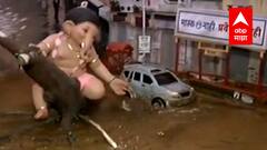 Ganesh Chaturthi 2021 : विकासाच्या नावाखाली पर्यावरणाचा ऱ्हास का? मुंबईचे डोळे उघडणारा देखावा Mumbai
