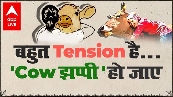 Life की हर 'Tension' को दूर कर देगी ‘Cow की झप्पी’ ! | Cow Hugging Therapy