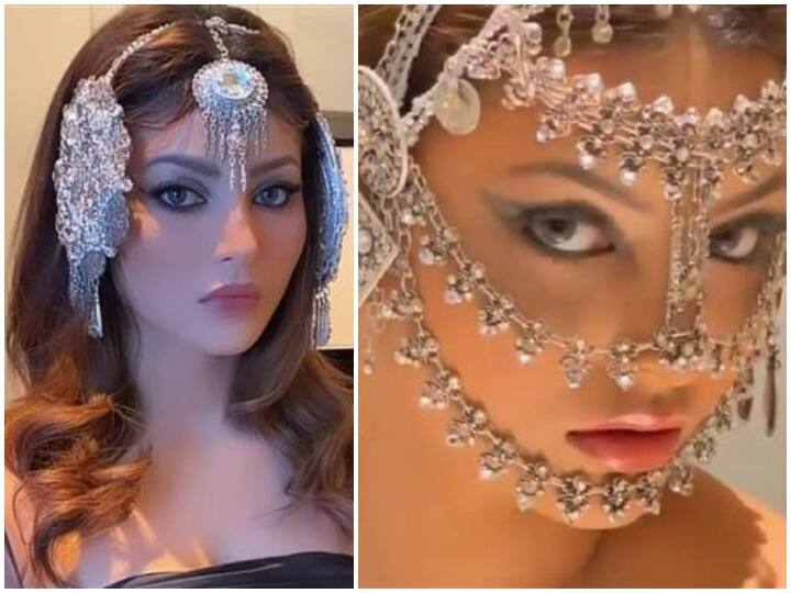 Urvashi Rautela wore a diamond mask worth 3 crores In Pics: Urvashi Rautela की डायमंड ज्वेलरी मास्क वाली इन वीडियोज ने उड़ाए फैन्स के होश, अदाएं देखकर आपकी सांसे भी जाएंगी थम