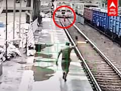 Viral Video: தண்டவாளத்தில் சிக்கிய பெண்; தக்க சமயத்தில் ரயிலை நிறுத்திய காவலர் - வைரலாகும் வீடியோ