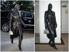 सिर से लेकर पैरों तक, लेदर से खुद को ढ़ककर बाहर निकलीं Kim Kardashian, तस्वीरों ने किया फैन्स को हैरान-परेशान