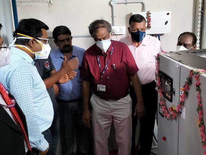 One crore worth oxygen production station set up at Tanjore Medical College தஞ்சை மருத்துவ கல்லூரியில் ஒரு கோடி மதிப்புள்ள ஆக்சிஜன் உற்பத்தி நிலையம் அமைப்பு