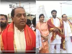Tirumala Visit: తిరుమల శ్రీవారిని దర్శించుకున్న తెలంగాణ మంత్రి ఇంద్రకరణ్ రెడ్డి, ఎంపీ భరత్