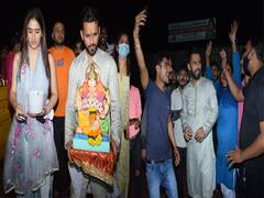 शादी के बाद पहली बार Rahul Vaidya और Disha Parmar के घर विराजे थे गणपति, अब धूमधाम से की विदाई, फैंस के साथ खूब झूमे