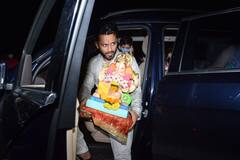 शादी के बाद पहली बार Rahul Vaidya और Disha Parmar के घर विराजे थे गणपति, अब धूमधाम से की विदाई, फैंस के साथ खूब झूमे