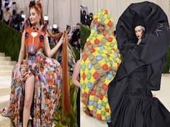 Met Gala 2021: कोई भूला इंसान और जानवर का फर्क तो किसी ने खुद पर लपेटी रंग बिरंगी रजाई, देखें Met Gala के रेड कार्पेट की झलक