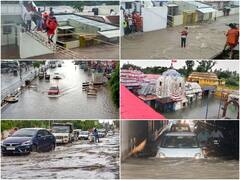 मूसलाधार बारिश ने जीवन किया अस्त-व्यस्त, पानी भरने के कारण रस्सियों पर रेंगती दिखी जिंदगी, देखें- देश भर में बाढ़ की तस्वीरें