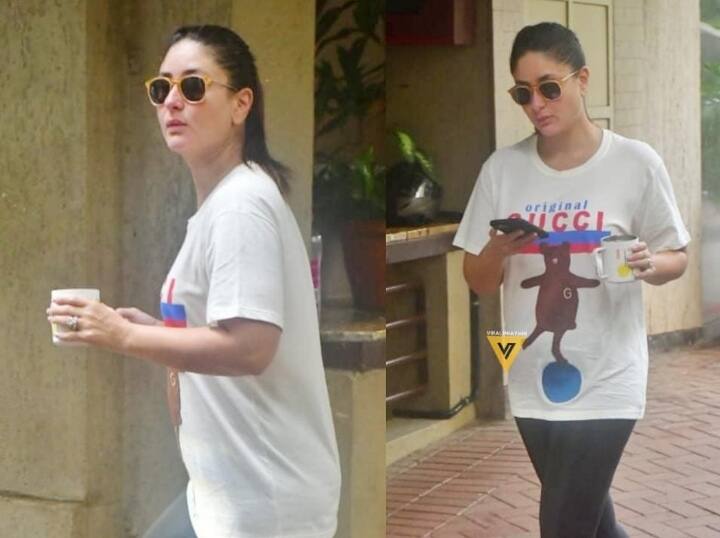 kareena kapoor troll for her expensive t-shirt of rupees 51 thousand पचास हजार की T-Shirt पहनकर लाल सिंह चड्ढा की शूटिंग के लिए निकली Kareena Kapoor, सोशल मीडिया यूजर्स ने कर दिए ऐसे कमेंट