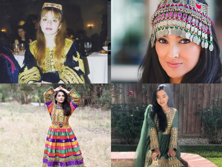 Afghan women around the world are sharing images of themselves wearing traditional clothing against Taliban new dress code Afghanistan News: अफगानिस्तान की महिलाओं ने रंगीन कपड़ों में तस्वीरें शेयर कर तालिबान के हिजाब फरमान का ऐसे किया विरोध