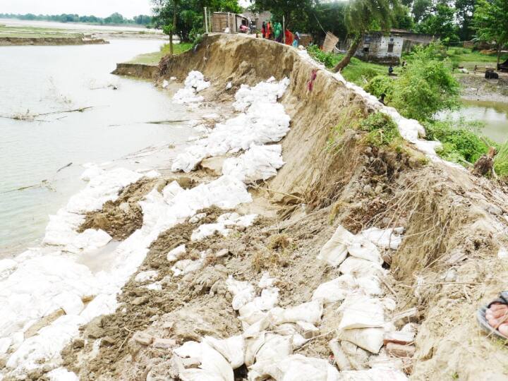 Bihar News: Erosion continues from the budhi Gandak river in Motihari minister and dm reached for investigation ann Bihar News: मोतिहारी में बूढ़ी गंडक नदी से कटाव जारी, प्रभारी मंत्री ने पहुंचकर लिया जायजा, व्यवस्था के बारे में पूछा