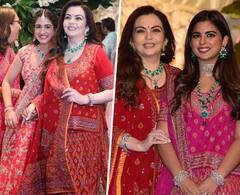 Ambani's: बड़े-बड़े बेशकीमती हीरो के गहनों से लदी बहू-बेटी के साथ नीता अंबानी ने की गणेश पूजा, होने वाली छोटी बहू का रखती दिखी खास ख्याल