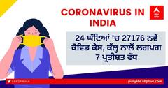 Coronavirus Update: ਪਿਛਲੇ 24 ਘੰਟਿਆਂ 'ਚ 27176 ਨਵੇਂ ਕੋਵਿਡ ਕੇਸ, ਕੱਲ੍ਹ ਨਾਲੋਂ ਲਗਪਗ 7 ਪ੍ਰਤੀਸ਼ਤ ਵੱਧ