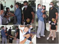 Kareena-Saif With Sons- Taimur & Baby Jeh Clicked At Mumbai Airport As The Pataudi Family Heads For Vacation