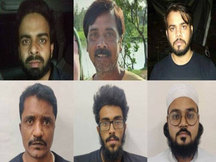 delhi police arrest six terrorists including two pak trained explosives firearms recovered நாடு முழுவதும் குண்டுவெடிப்பு நடத்த சதித்திட்டம் - 6 பயங்கரவாதிகள் கைது